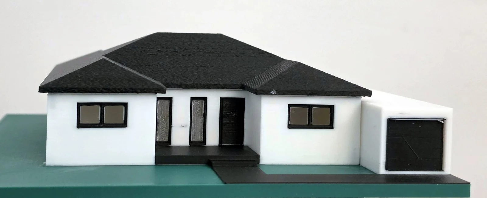 3D-Modell Bungalow mit Garage